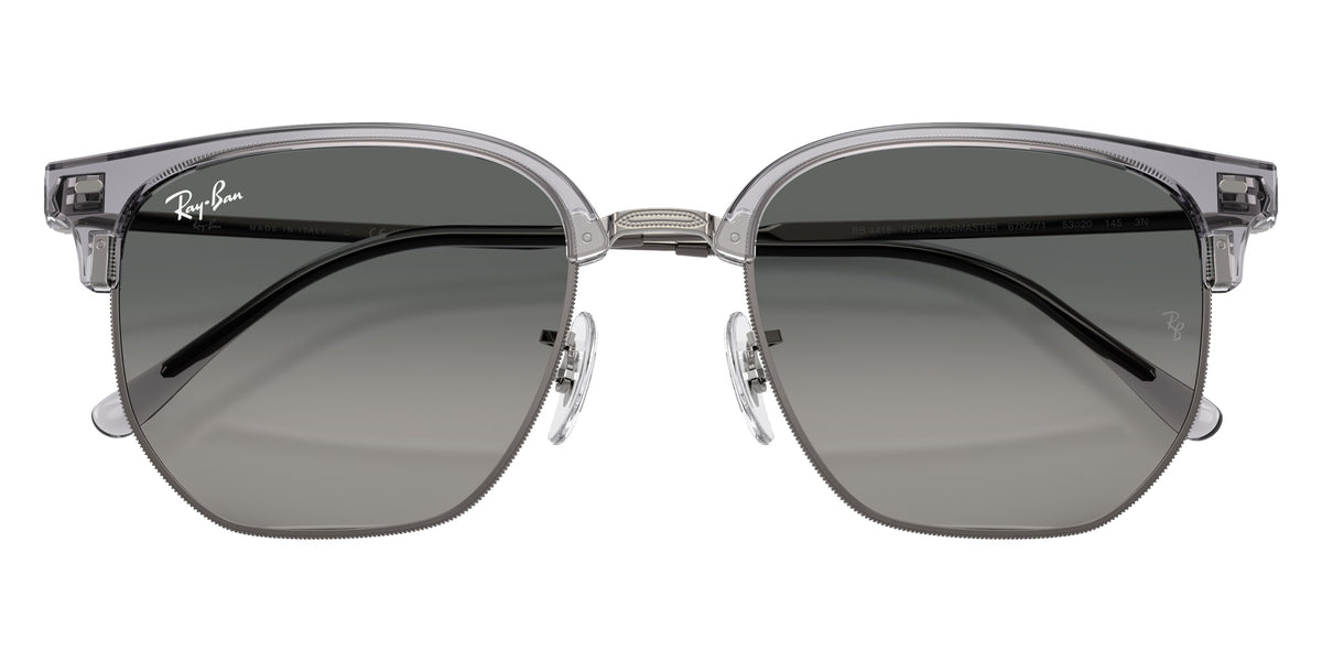 Ray-Ban RB4416 New Clubmaster 679271 51 - Transparent Gray on Gunmetal / Light Gray Gradient Dark Gray #id:rb4416679271_s:104125
