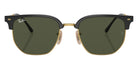Ray-Ban RB4416F New Clubmaster 601/31 55 - Black on Gold / Green #id:rb4416f60131_s:100100