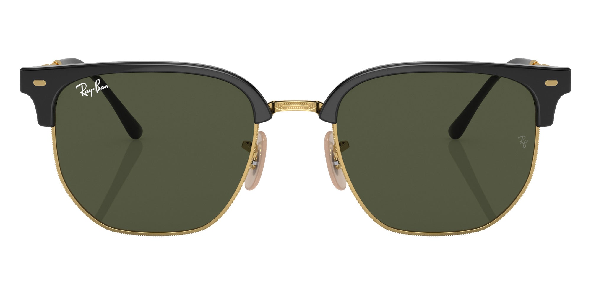 Ray-Ban RB4416F New Clubmaster 601/31 55 - Black on Gold / Green #id:rb4416f60131_s:100100