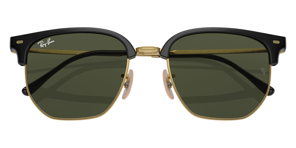 Ray-Ban RB4416F New Clubmaster 601/31 55 - Black on Gold / Green #id:rb4416f60131_s:100120