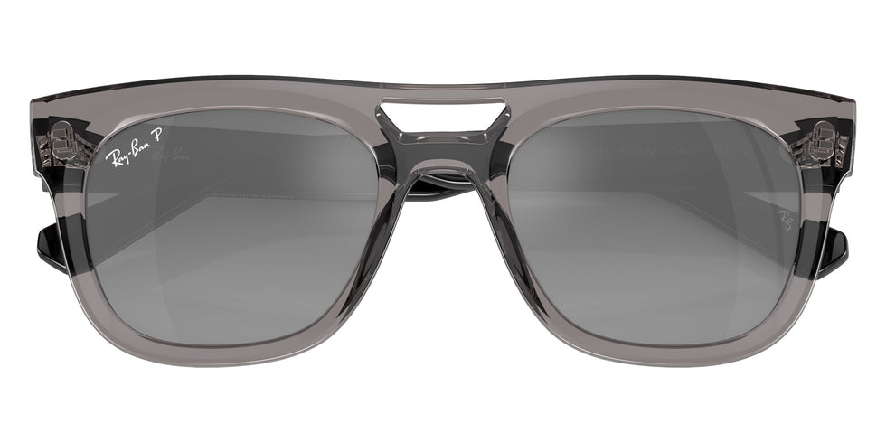 Ray-Ban RB4426 Phil 672582 54 - Transparent Gray / Silver/Gray Mirrored Polarized #id:rb4426672582_s:100125