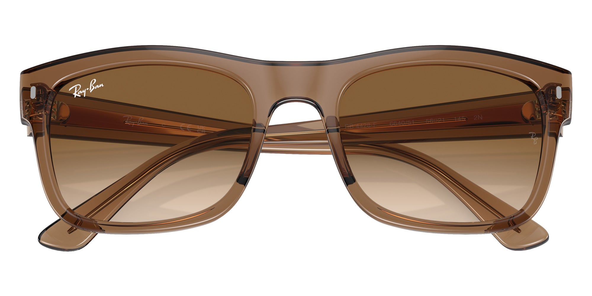 Ray-Ban RB4428F 664051 56 - Transparent Light Brown / Clear/Brown #id:rb4428f664051_s:102125