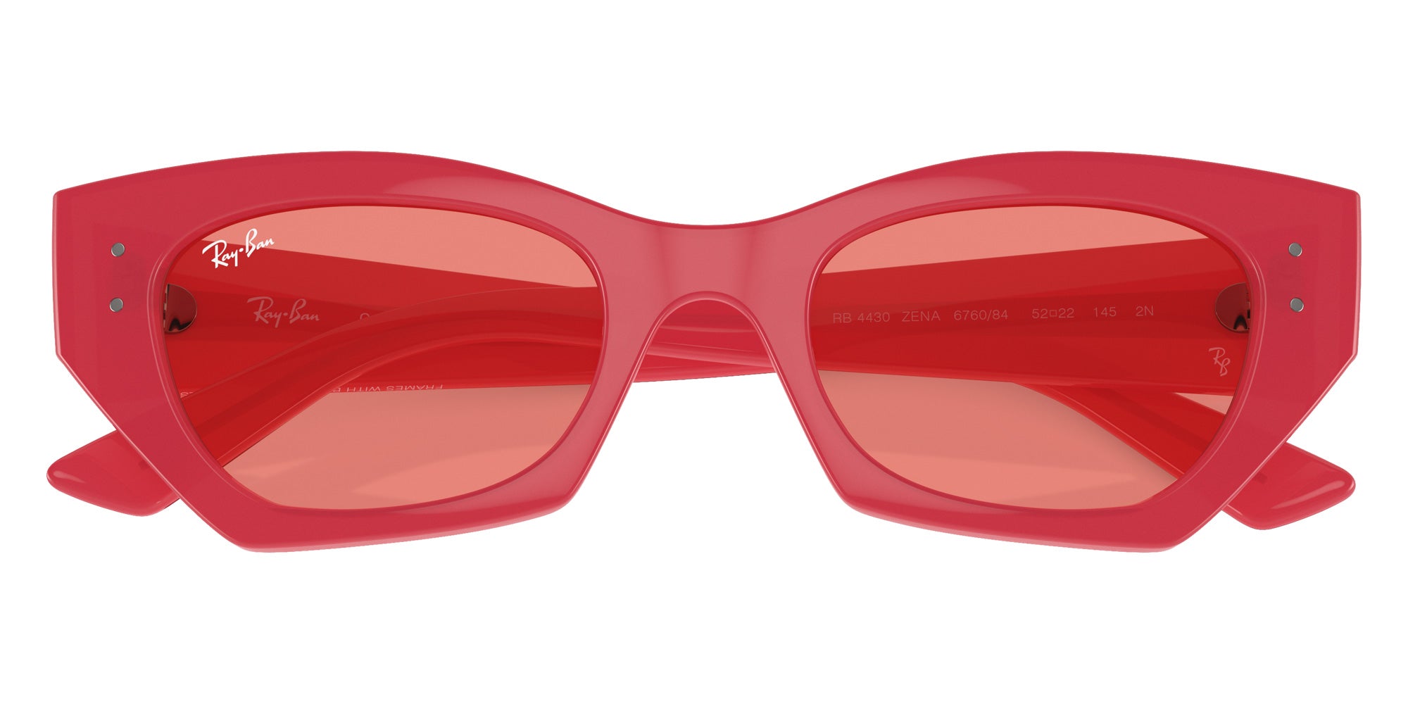 Ray-Ban RB4430 Zena 676084 52 - Red Cherry / Pink #id:rb4430676084_s:100125