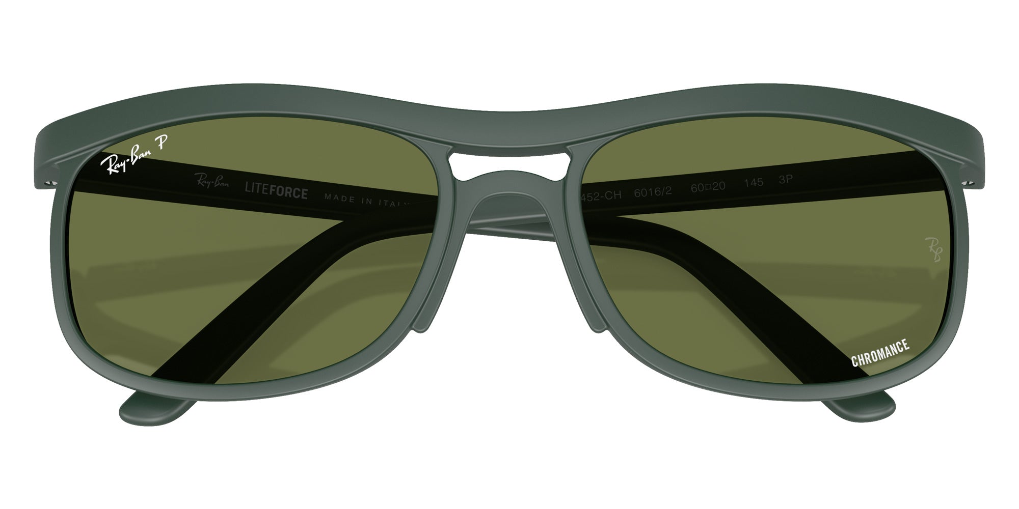 Ray-Ban RB4452CH Chromance Liteforce 6016/2 59 - Sand Green / Green Chromance Polarized #id:rb4452ch60162_s:100125