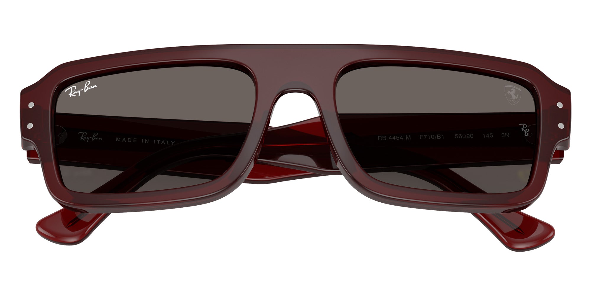 Ray-Ban RB4454M Lewis Hamilton Driver Special Edition 2026 - Scuderia Ferrari Collection F710B1 56 - Red Transparent #id:rb4454mf710b1_s:100125