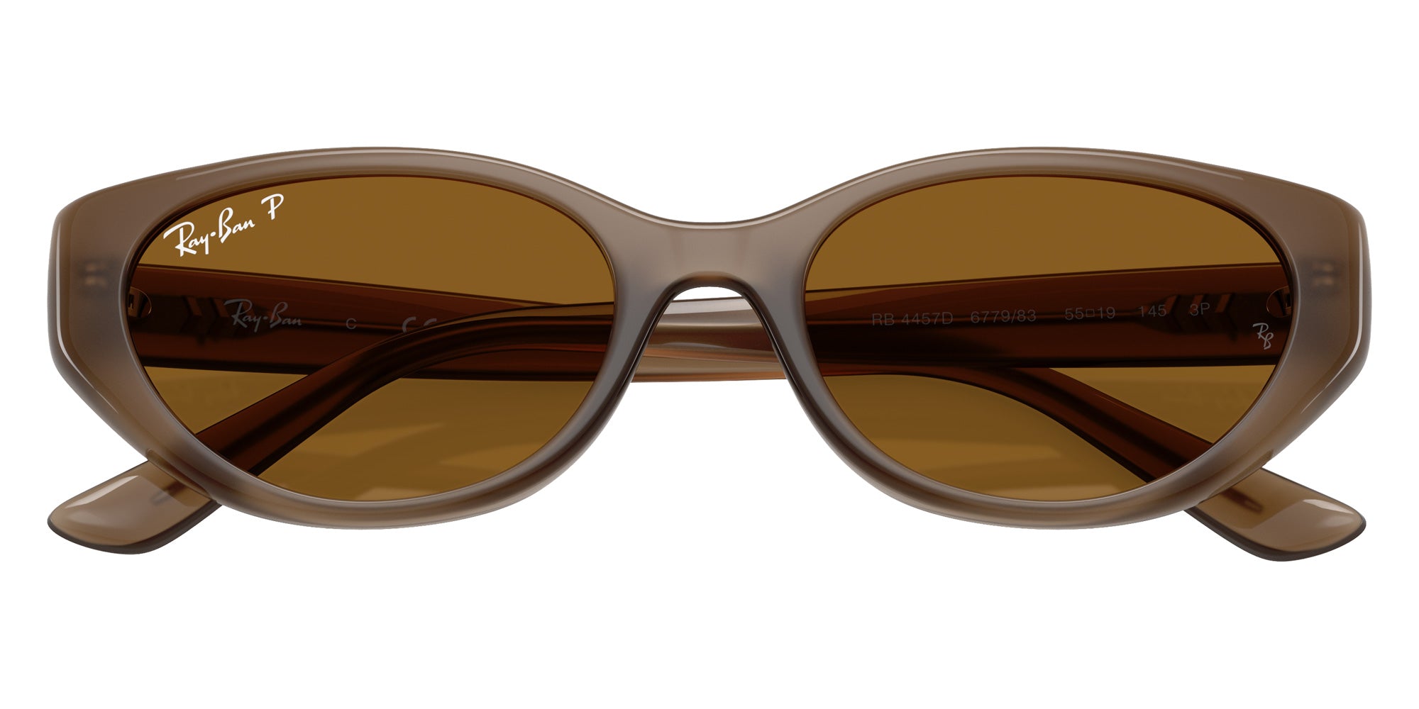 Ray-Ban RB4457D Bio-Based 677983 55 - Transparent Brown #id:rb4457d677983_s:100125