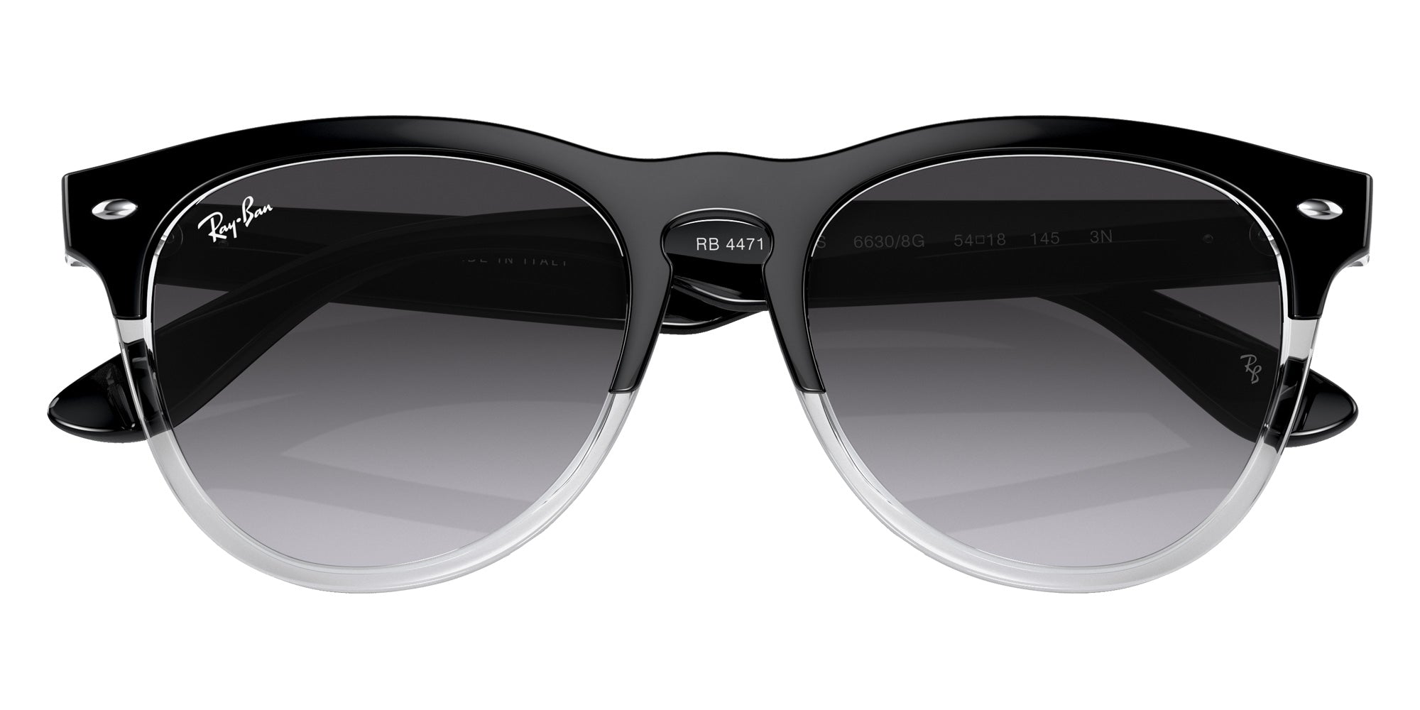 Ray-Ban RB4471 Iris 66308G 54 - Black on Transparent / Gray #id:rb447166308g_s:100120