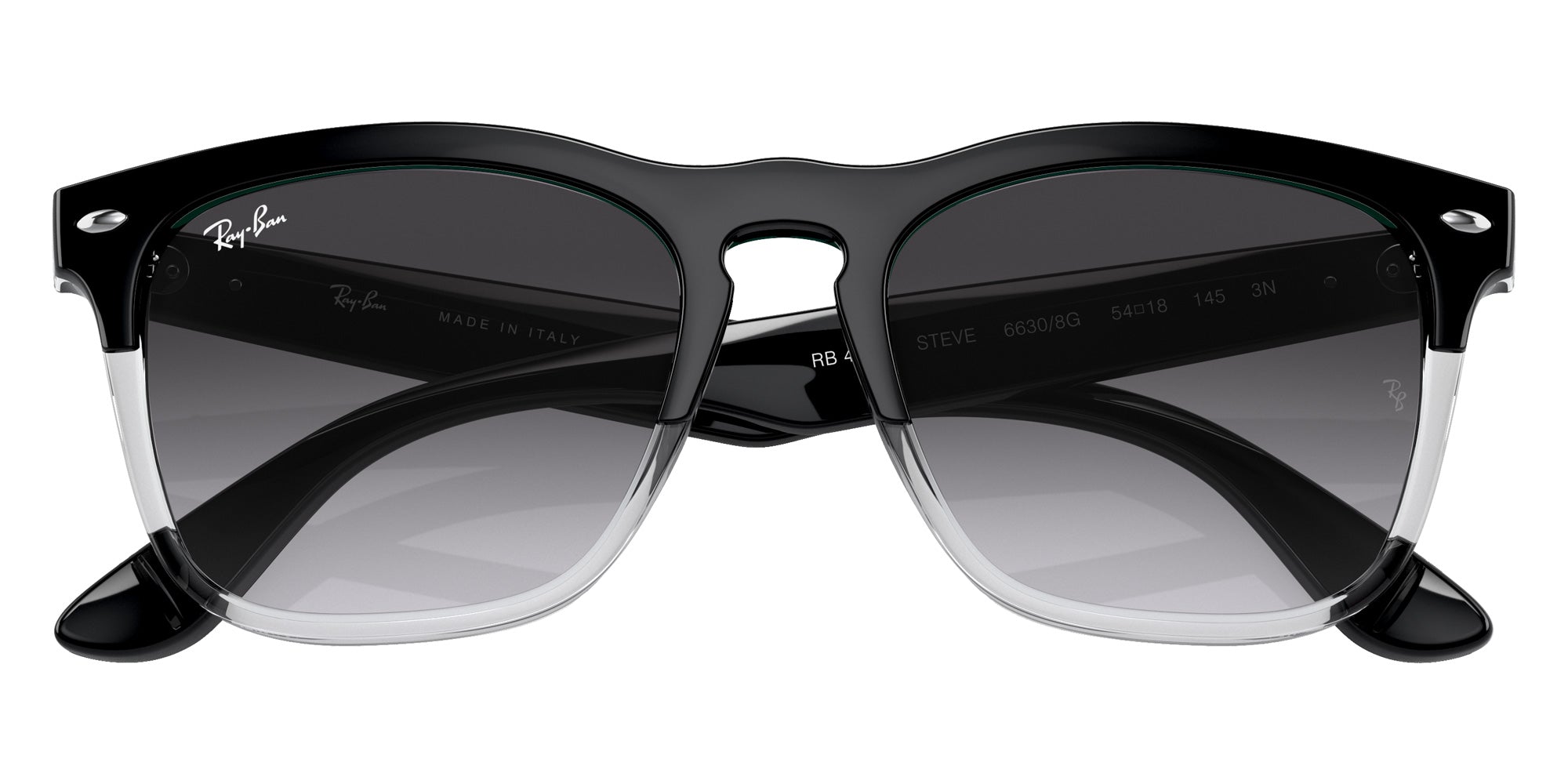Ray-Ban RB4487 Steve 66308G 54 - Black on Transparent #id:rb448766308g_s:100120