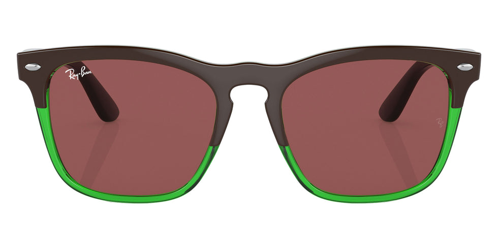 Ray-Ban RB4487 Steve 663469 54 - Dark Brown on Transparent Green / Dark Violet #id:rb4487663469_s:100100