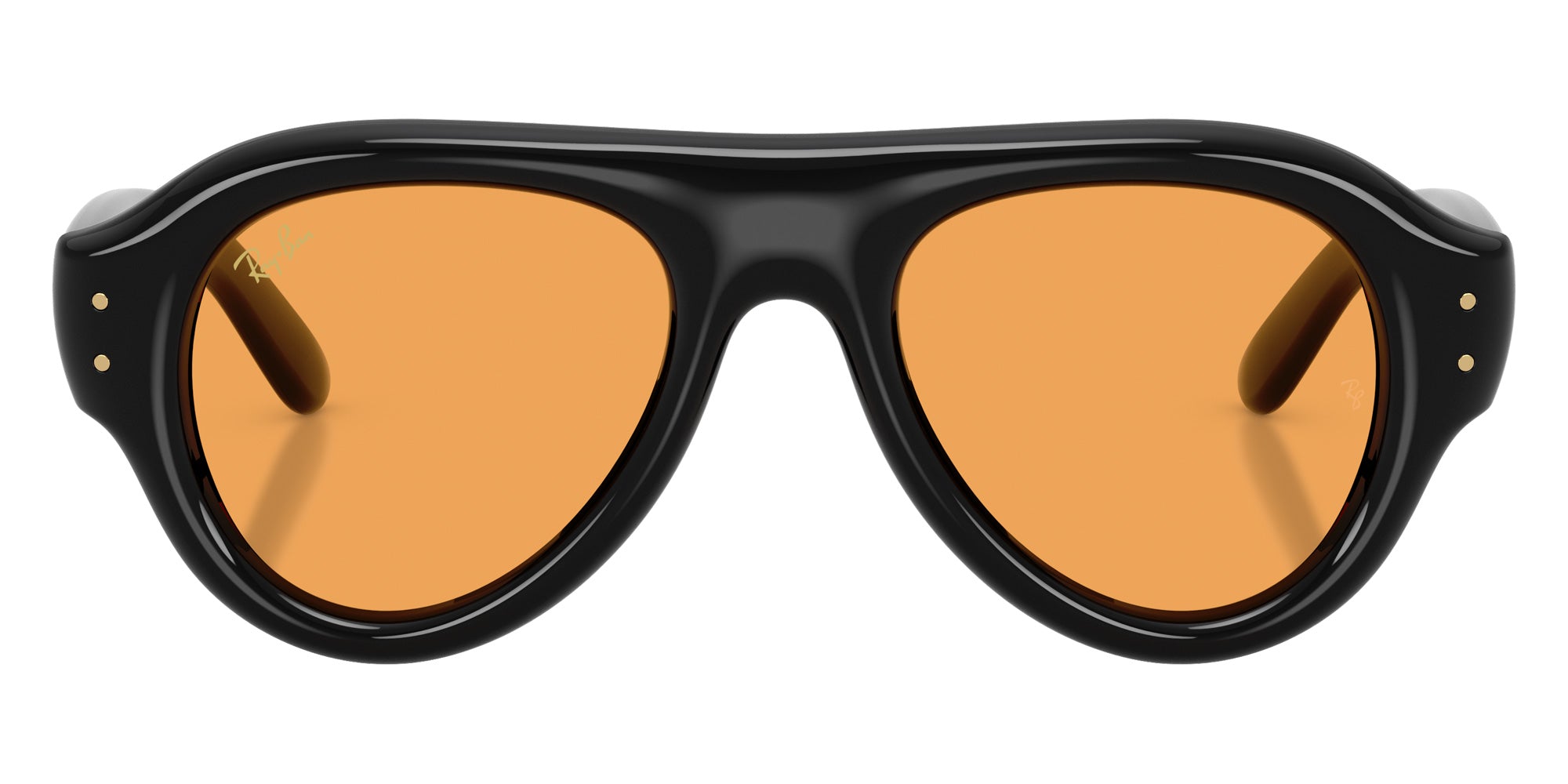 Ray-Ban RB4925 Aviator Puffer 601/7 50 - Black / Orange #id:rb49256017_s:100100