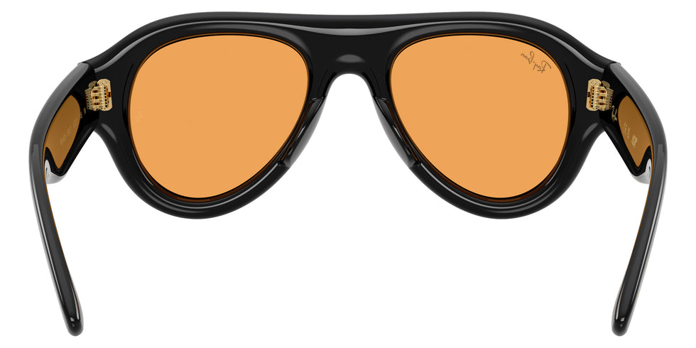 Ray-Ban RB4925 Aviator Puffer 601/7 50 - Black / Orange #id:rb49256017_s:100115