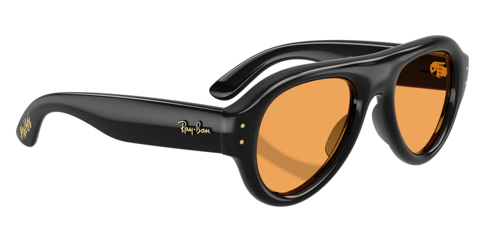 Ray-Ban RB4925 Aviator Puffer 601/7 50 - Black / Orange #id:rb49256017_s:100120