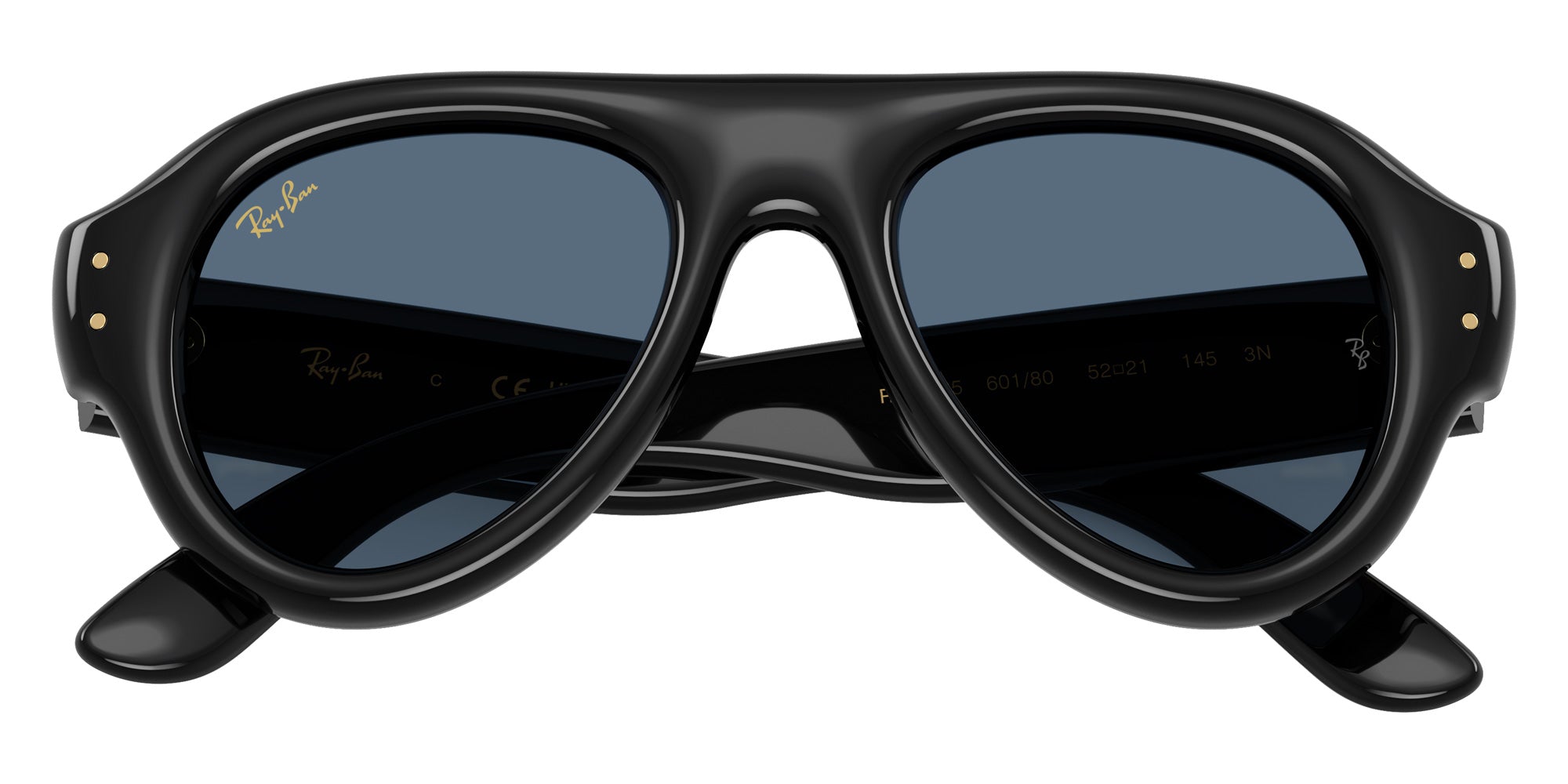 Ray-Ban RB4925 Aviator Puffer 601/80 50 - Black / Dark Blue #id:rb492560180_s:104125
