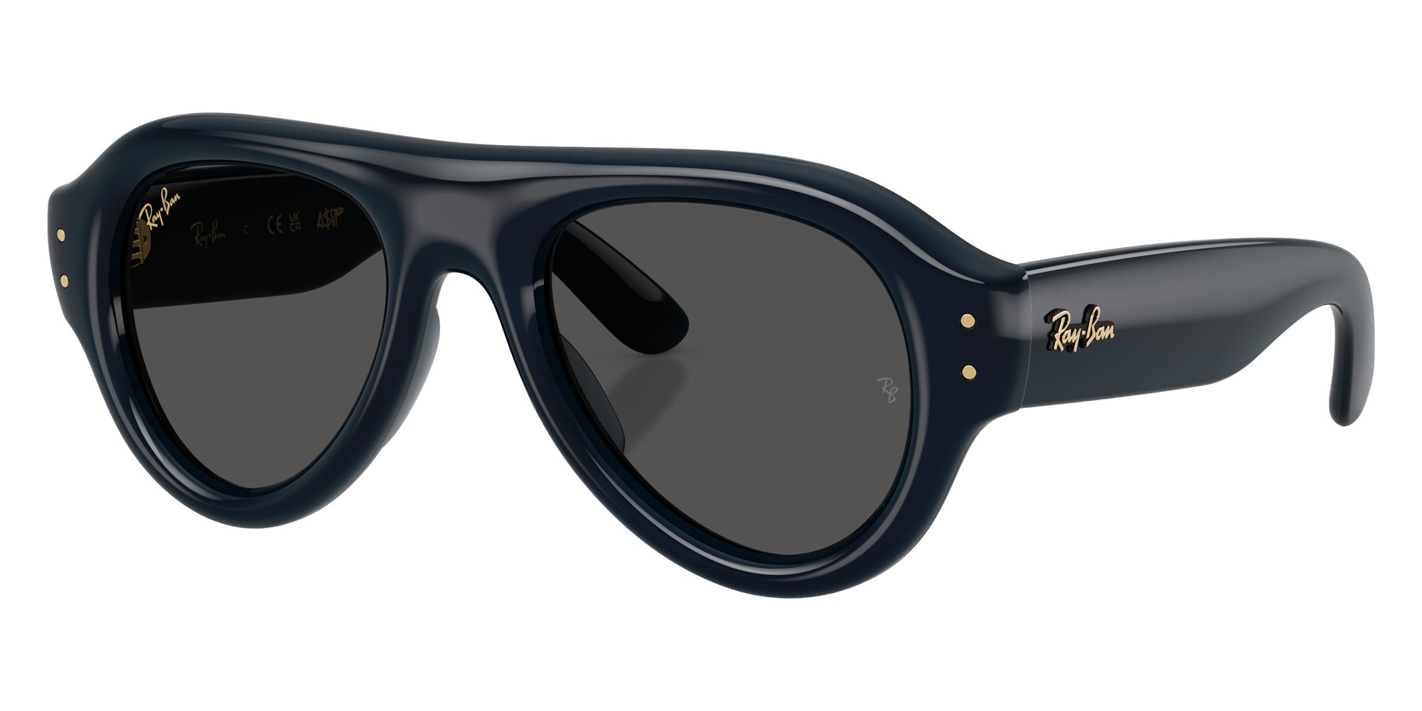 Ray-Ban RB4925 Aviator Puffer 689587 50 - Transparent Dark Blue / Ultra Black #id:rb4925689587_s:112105