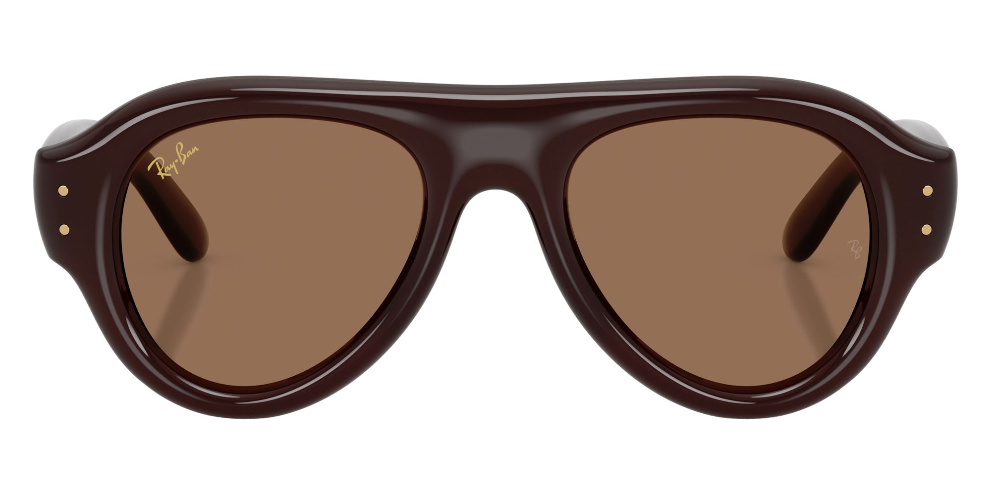 Ray-Ban RB4925 Aviator Puffer 689673 50 - Transparent Dark Brown / Dark Brown #id:rb4925689673_s:100100