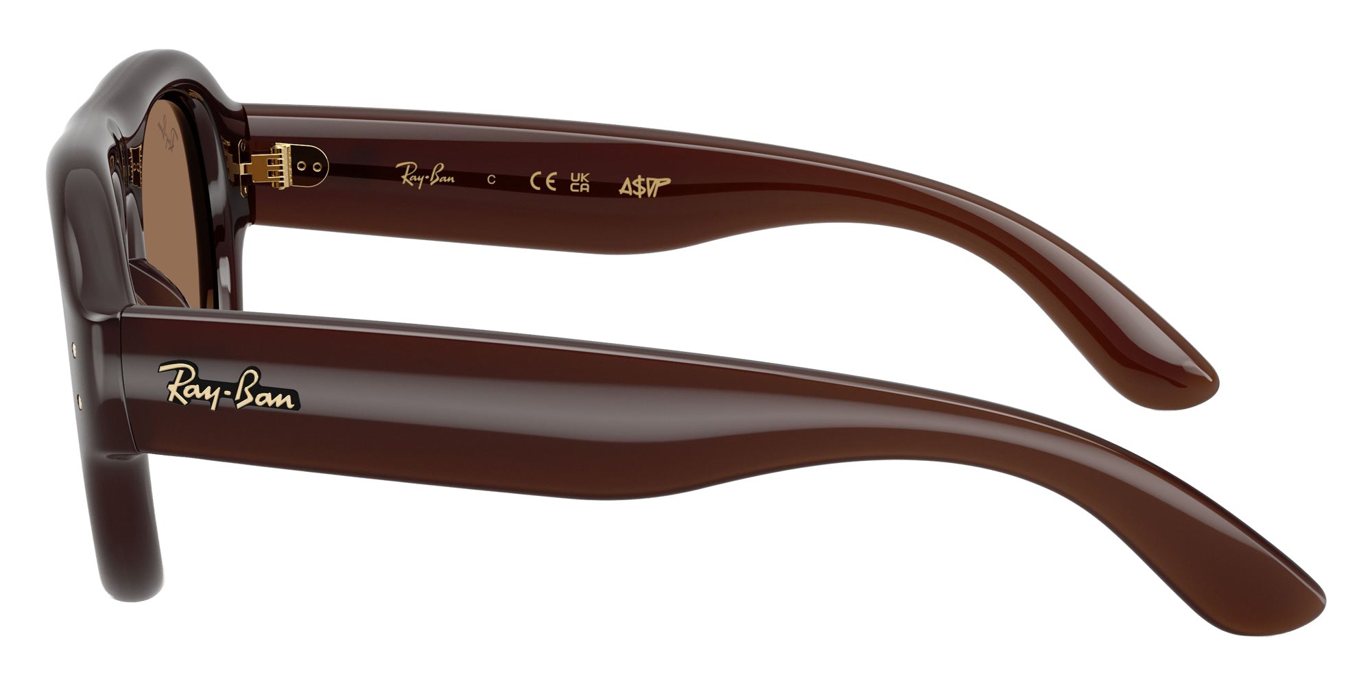 Ray-Ban RB4925 Aviator Puffer 689673 50 - Transparent Dark Brown / Dark Brown #id:rb4925689673_s:100110