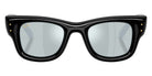 Ray-Ban RB4940 Wayfarer Puffer 601/30 47 - Black / Green Mirrored Silver Plan #id:rb494060130_s:100100