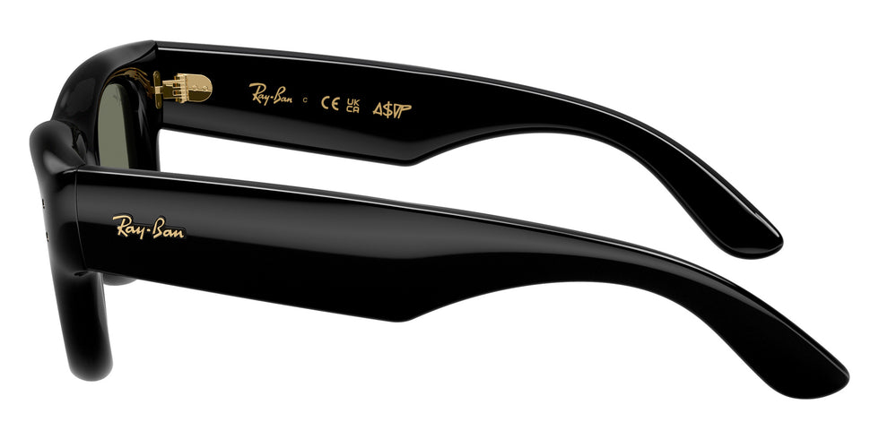 Ray-Ban RB4940 Wayfarer Puffer 601/30 47 - Black / Green Mirrored Silver Plan #id:rb494060130_s:100110