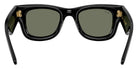 Ray-Ban RB4940 Wayfarer Puffer 601/30 47 - Black / Green Mirrored Silver Plan #id:rb494060130_s:100115