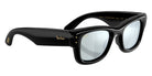 Ray-Ban RB4940 Wayfarer Puffer 601/30 47 - Black / Green Mirrored Silver Plan #id:rb494060130_s:100120