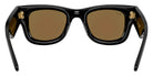 Ray-Ban RB4940 Wayfarer Puffer 601/55 47 - Black / Light Green Mirrored Blue #id:rb494060155_s:104115