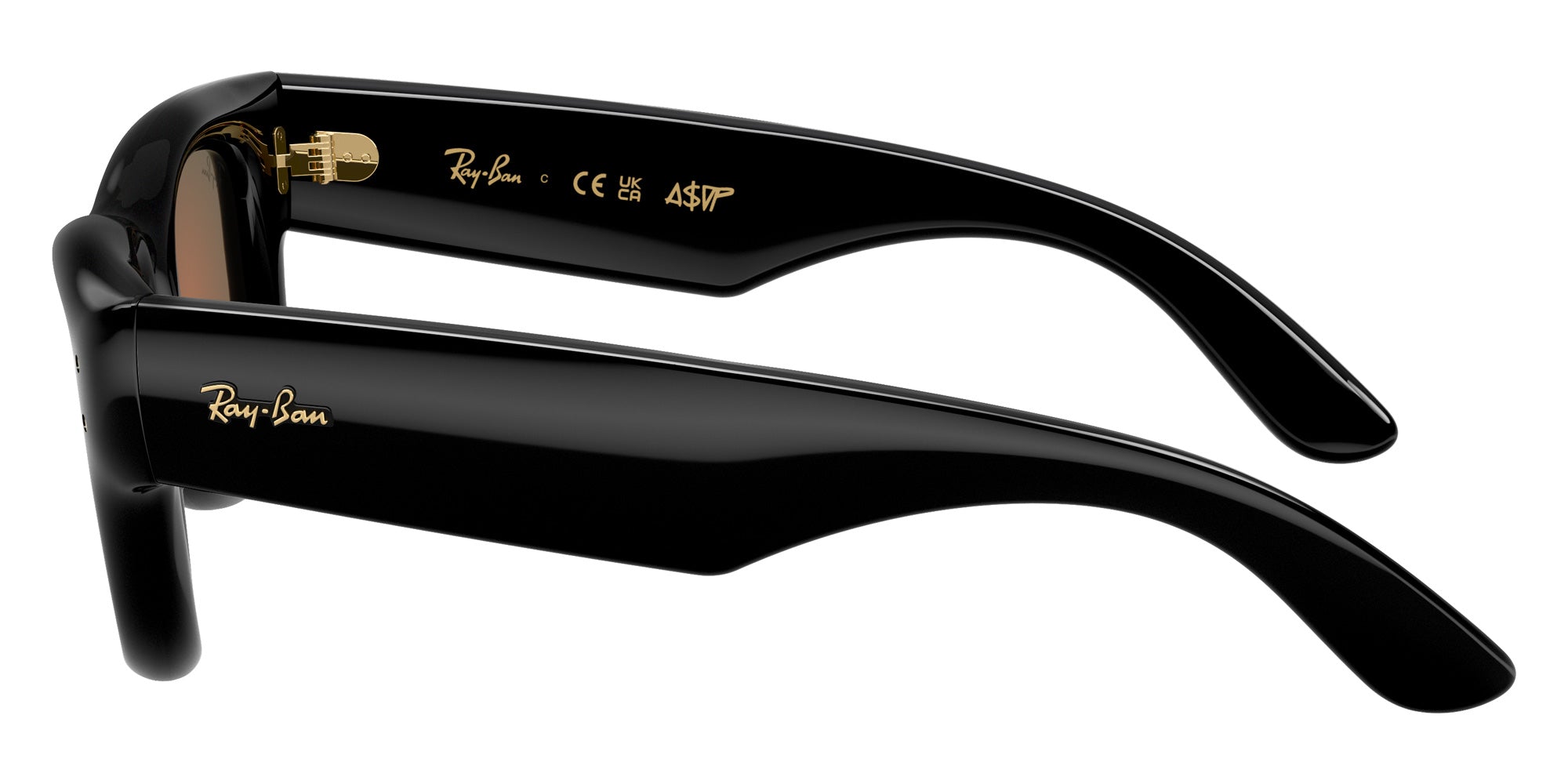 Ray-Ban RB4940 Wayfarer Puffer 601/6Q 47 - Black / Brown Mirrored Orange #id:rb49406016q_s:108110