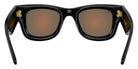 Ray-Ban RB4940 Wayfarer Puffer 601/6Q 47 - Black / Brown Mirrored Orange #id:rb49406016q_s:108115