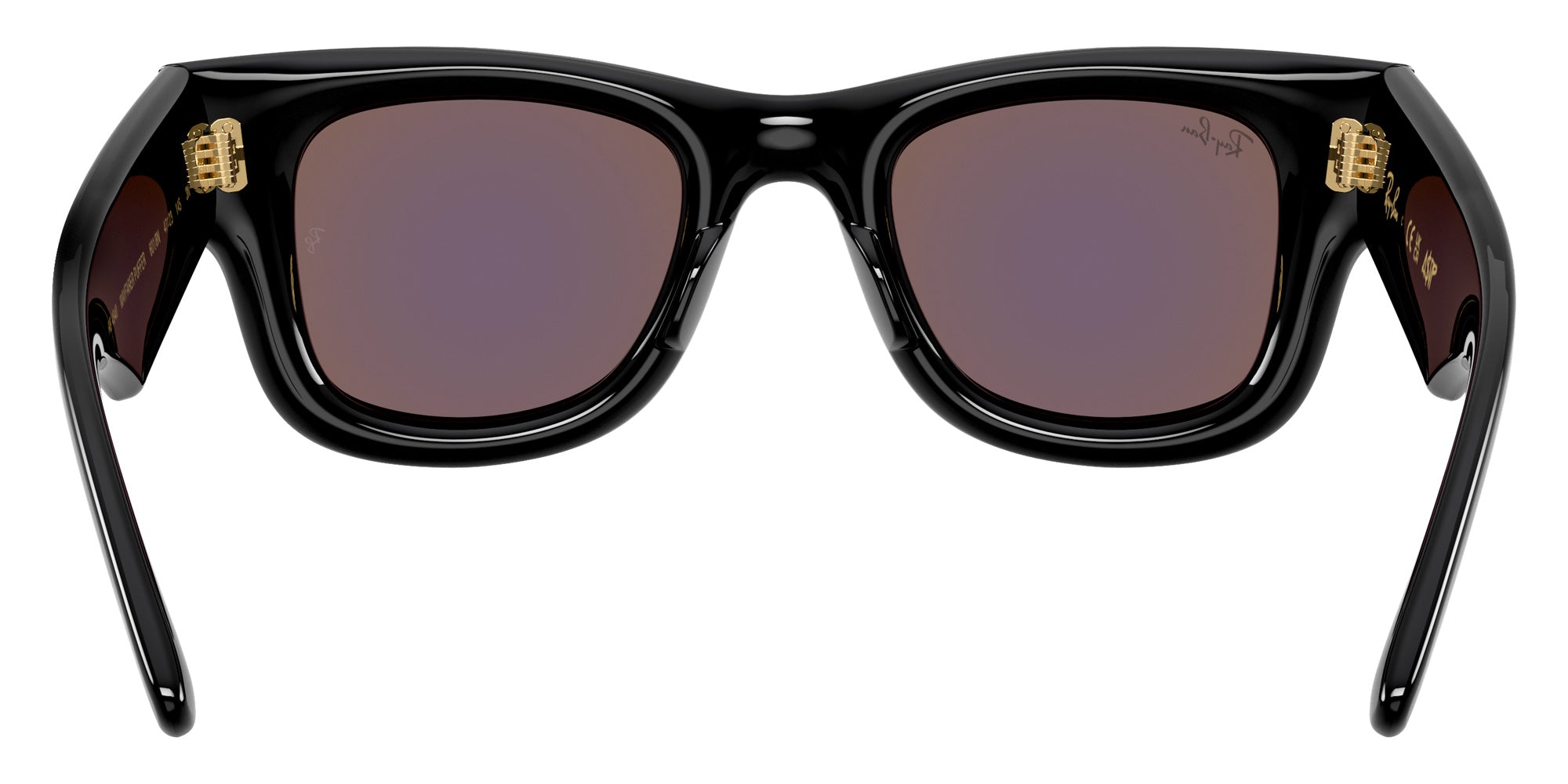Ray-Ban RB4940 Wayfarer Puffer 601/8N 47 - Black / Green Mirrored Green 632 #id:rb49406018n_s:116115