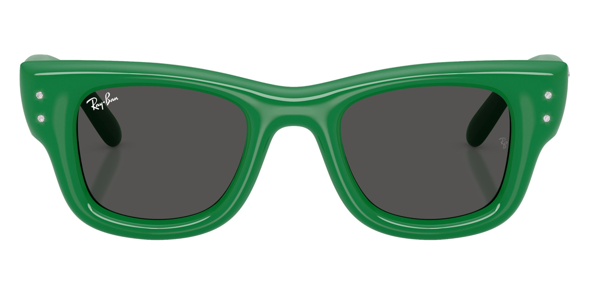 Ray-Ban RB4940B Wayfarer Puffer Crystal Edition�� 685987 47 - Green & Strass / Ultra Black #id:rb4940b685987_s:100100