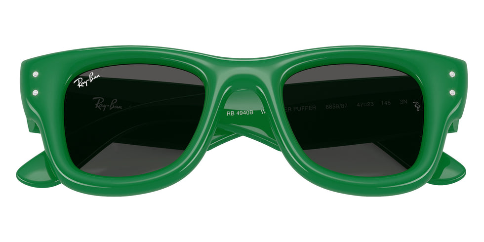 Ray-Ban RB4940B Wayfarer Puffer Crystal Edition�� 685987 47 - Green & Strass / Ultra Black #id:rb4940b685987_s:100125