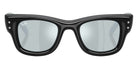 Ray-Ban RB4940B Wayfarer Puffer Crystal Edition 686430 47 - Black / Green Mirrored Silver Plan #id:rb4940b686430_s:100100