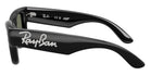Ray-Ban RB4940B Wayfarer Puffer Crystal Edition 686430 47 - Black / Green Mirrored Silver Plan #id:rb4940b686430_s:100110