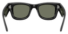 Ray-Ban RB4940B Wayfarer Puffer Crystal Edition 686430 47 - Black / Green Mirrored Silver Plan #id:rb4940b686430_s:100115