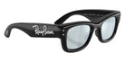 Ray-Ban RB4940B Wayfarer Puffer Crystal Edition 686430 47 - Black / Green Mirrored Silver Plan #id:rb4940b686430_s:100120