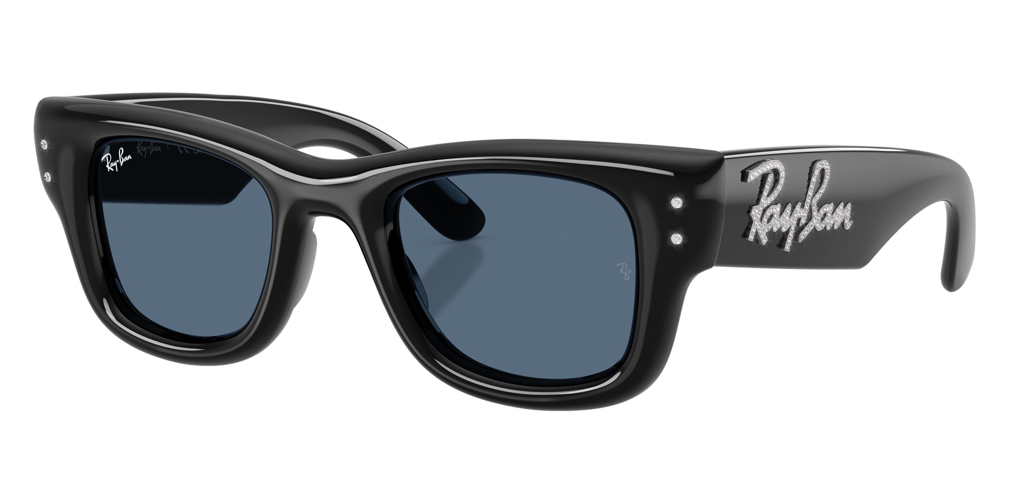 Ray-Ban RB4940B Wayfarer Puffer Crystal Edition 686480 47 - Black #id:rb4940b686480_s:100105
