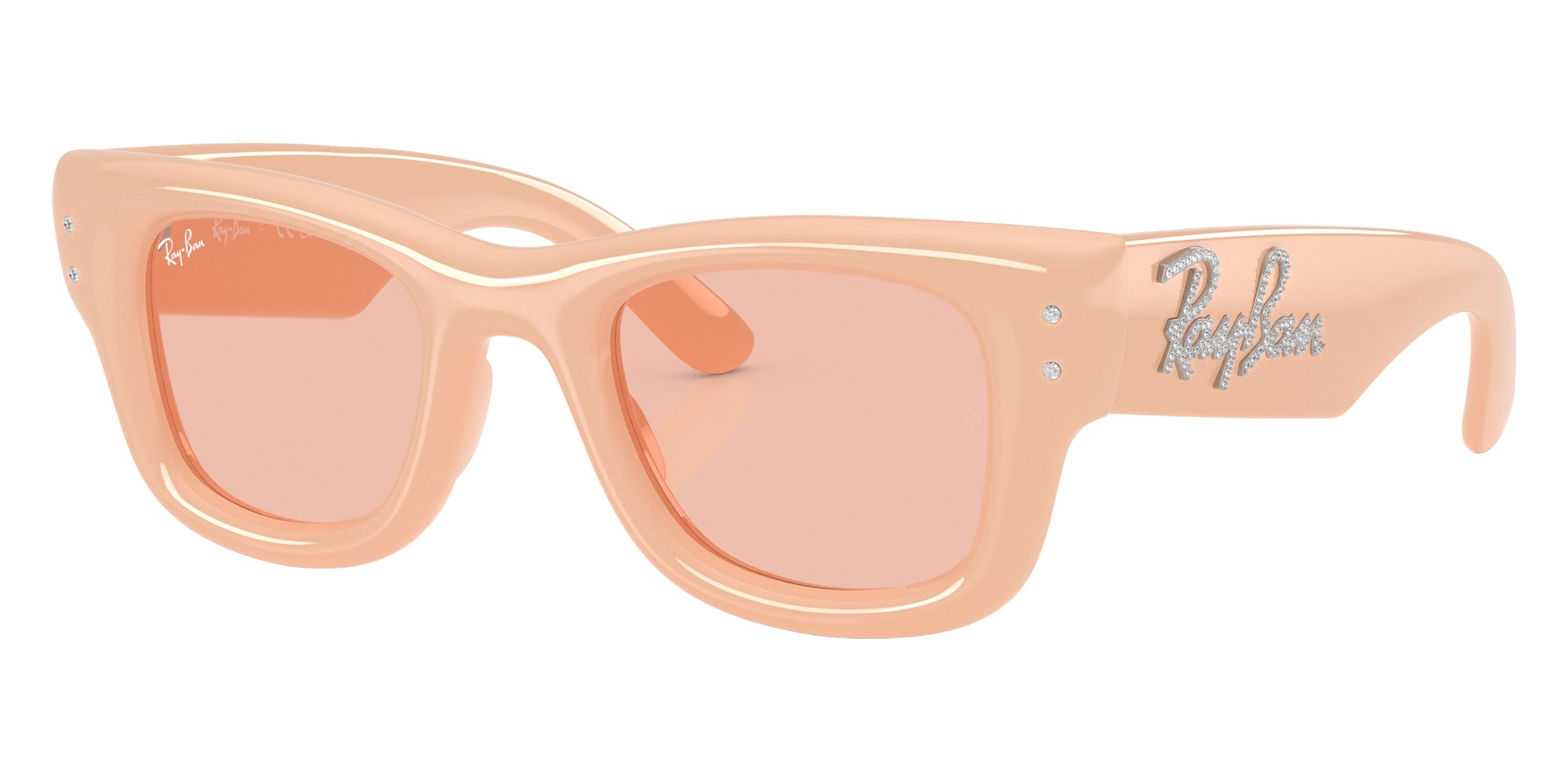 Ray-Ban RB4940B Wayfarer Puffer Crystal Edition 688884 47 - Solid Nude #id:rb4940b688884_s:104105
