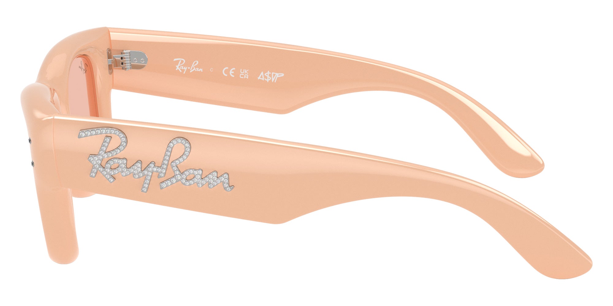 Ray-Ban RB4940B Wayfarer Puffer Crystal Edition 688884 47 - Solid Nude #id:rb4940b688884_s:104110