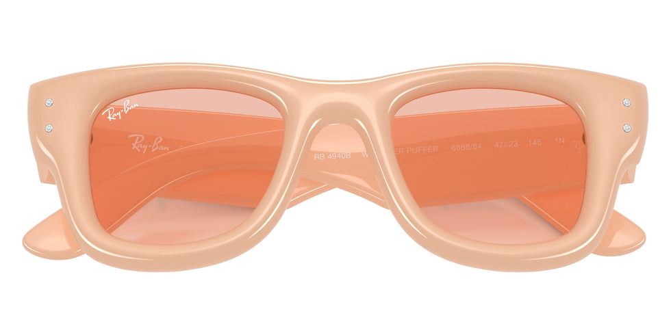 Ray-Ban RB4940B Wayfarer Puffer Crystal Edition 688884 47 - Solid Nude #id:rb4940b688884_s:104125