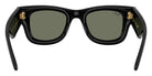 Ray-Ban RB4940BP Wayfarer Puffer Crystal Pavè Edition 686530 47 - Black / Green Mirrored Silver Plan #id:rb4940bp686530_s:100115