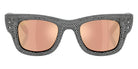 Ray-Ban RB4940BP Wayfarer Puffer Crystal Pavè Edition 68657J 47 - Black / Dark Brown Mirrored Rose Gold #id:rb4940bp68657j_s:102100