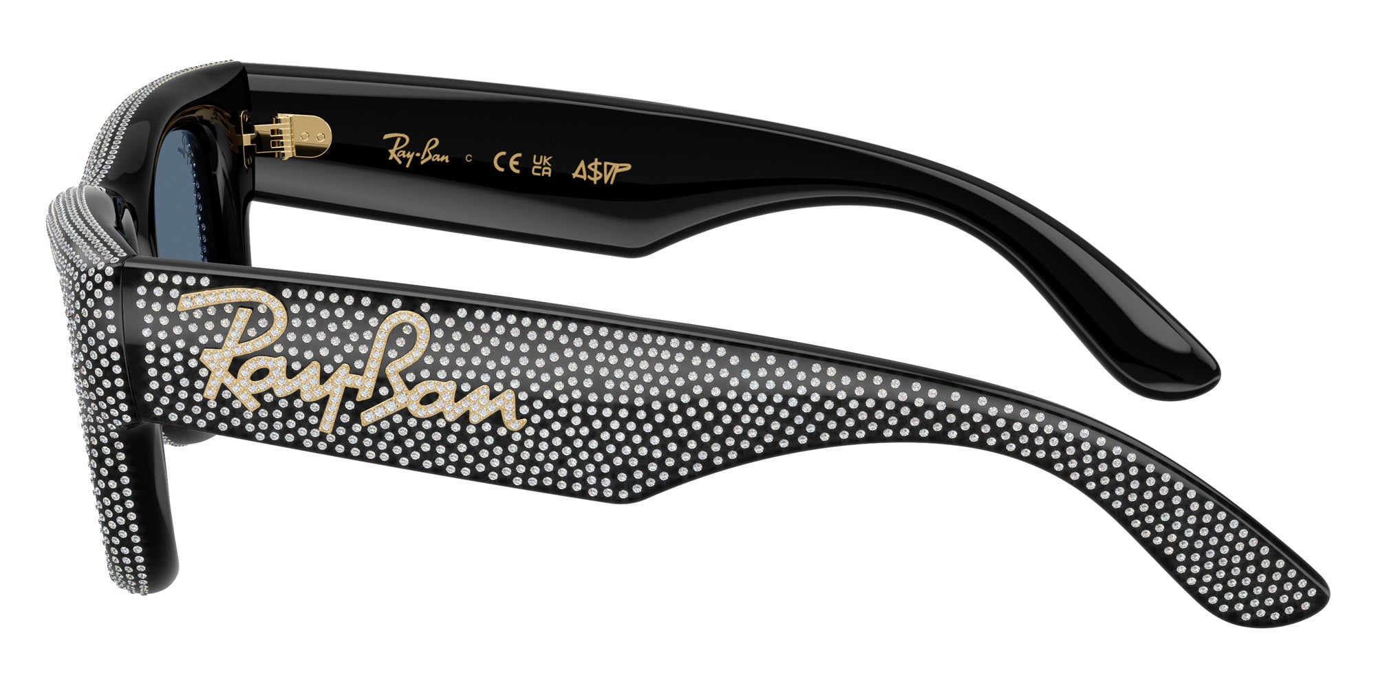 Ray-Ban RB4940BP Wayfarer Puffer Crystal Pav® Edition 686580 47 - Black #id:rb4940bp686580_s:100110