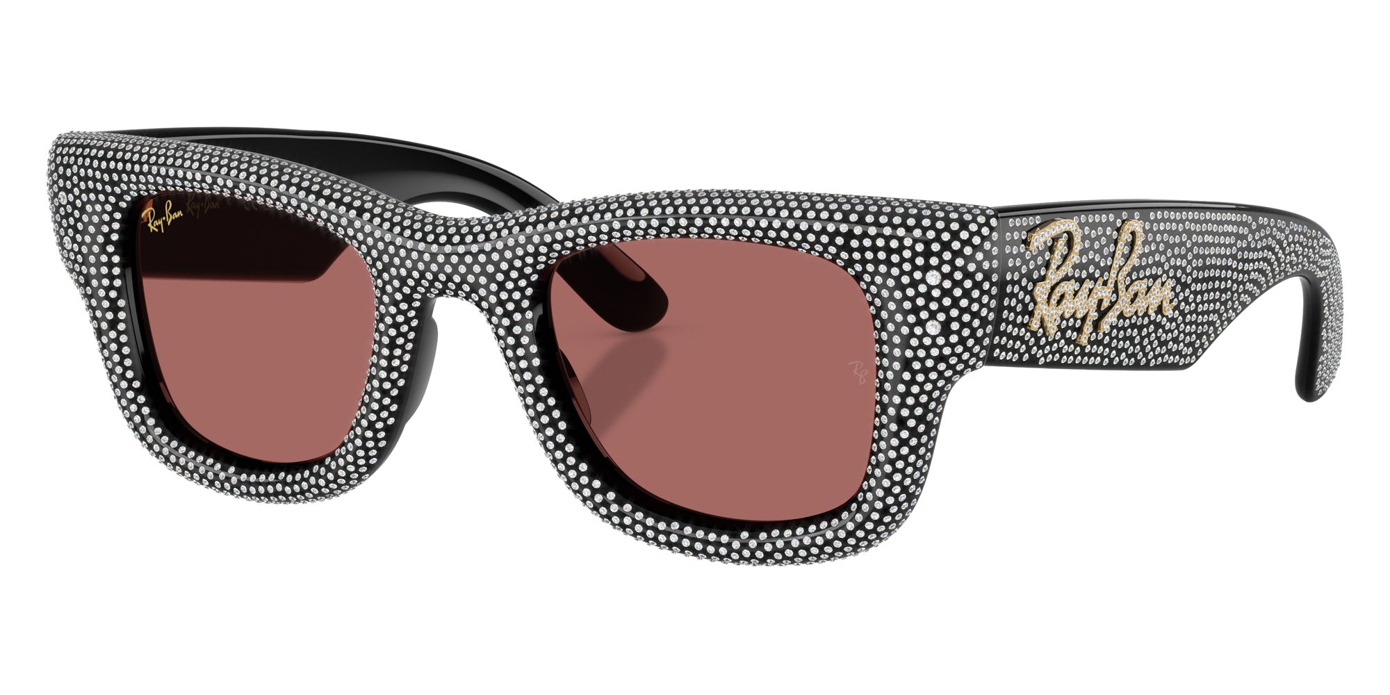 Ray-Ban RB4940BP Wayfarer Puffer Crystal Pav® Edition 686585 47 - Black #id:rb4940bp686585_s:102105