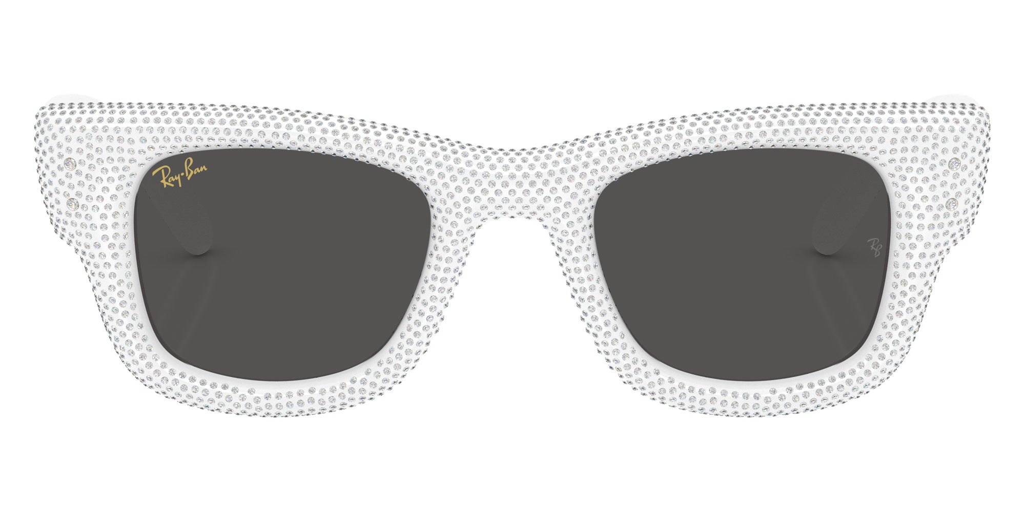 Ray-Ban RB4940BP Wayfarer Puffer Crystal Pav�� Edition 686687 47 - White & Strass Pave / Ultra Black #id:rb4940bp686687_s:100100