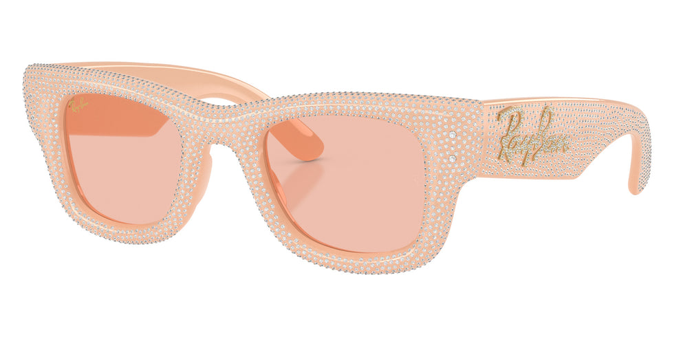 Ray-Ban RB4940BP Wayfarer Puffer Crystal Pav® Edition 688984 47 - Solid Nude #id:rb4940bp688984_s:104105