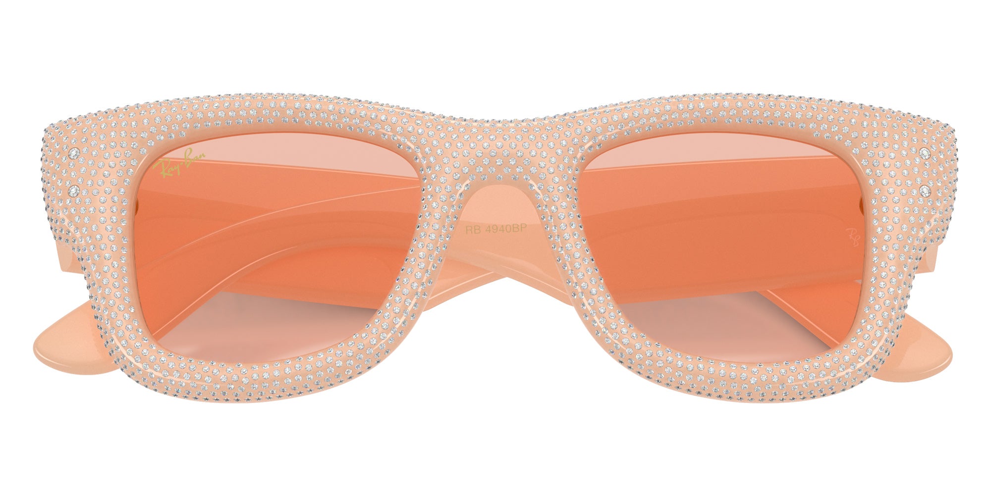 Ray-Ban RB4940BP Wayfarer Puffer Crystal Pav® Edition 688984 47 - Solid Nude #id:rb4940bp688984_s:104125