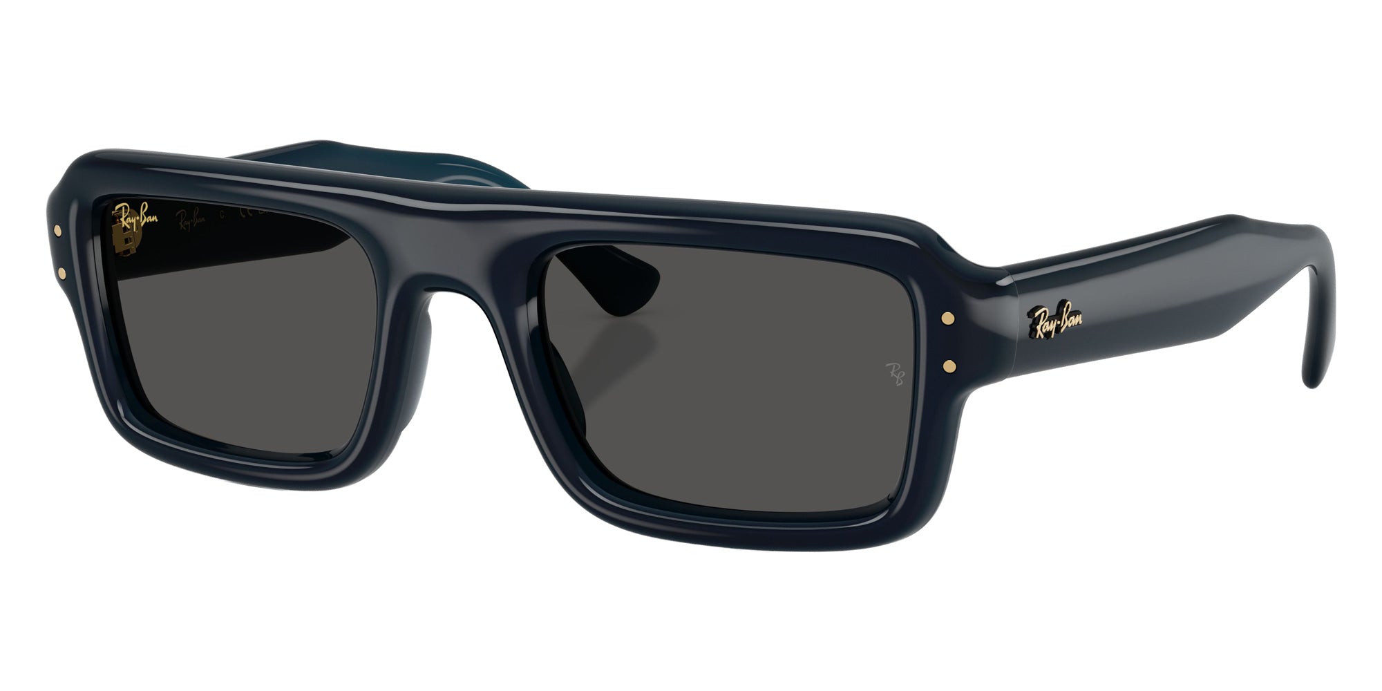 Ray-Ban RB4954 Flacko Puffer 689587 54 - Transparent Dark Blue / Ultra Black #id:rb4954689587_s:100105