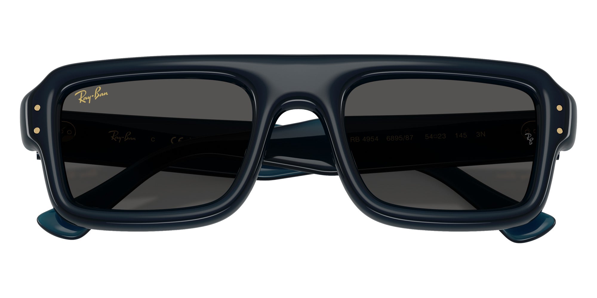 Ray-Ban RB4954 Flacko Puffer 689587 52 - Transparent Dark Blue / Ultra Black #id:rb4954689587_s:112125