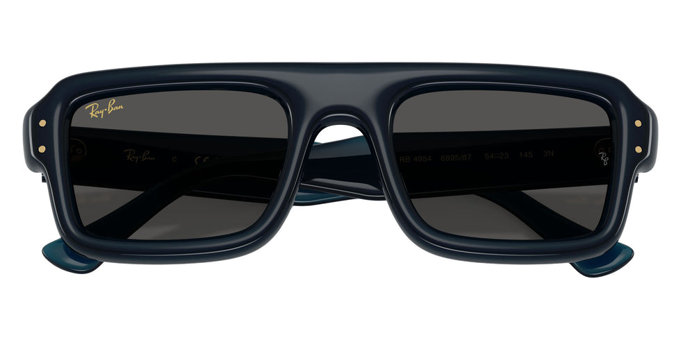 Ray-Ban RB4954 Flacko Puffer 689587 54 - Transparent Dark Blue / Ultra Black #id:rb4954689587_s:100125
