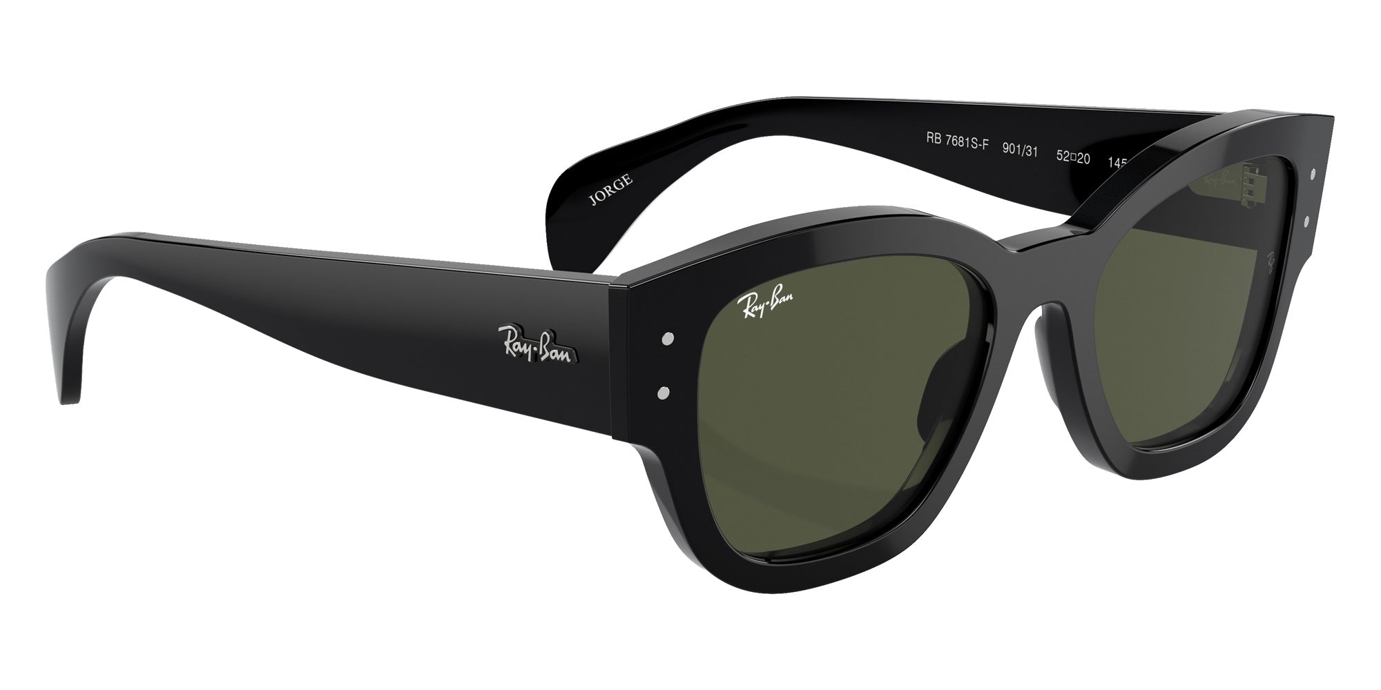 Ray-Ban RB7681SF Jorge 901/31 52 - Black / Green #id:rb7681sf90131_s:100120