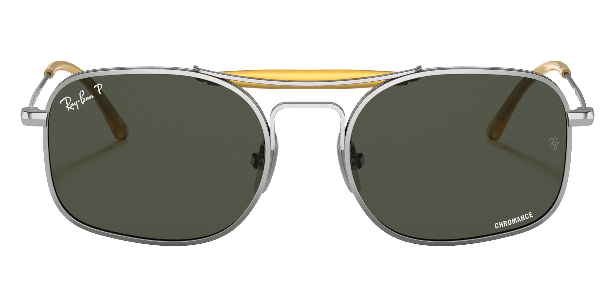 Ray-Ban RB8062 Titanium 9209P1 51 - Silver / Polarized Dark Green Classic #id:rb80629209p1_s:100100